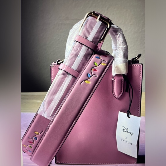 ⛸️❄️⛸️ DISNEY X COACH NORTH SOUTH MINI TOTE WITH ICE SKATE MOTIF ⛸️❄️⛸️ NWT ⛸️ - Picture 6 of 16